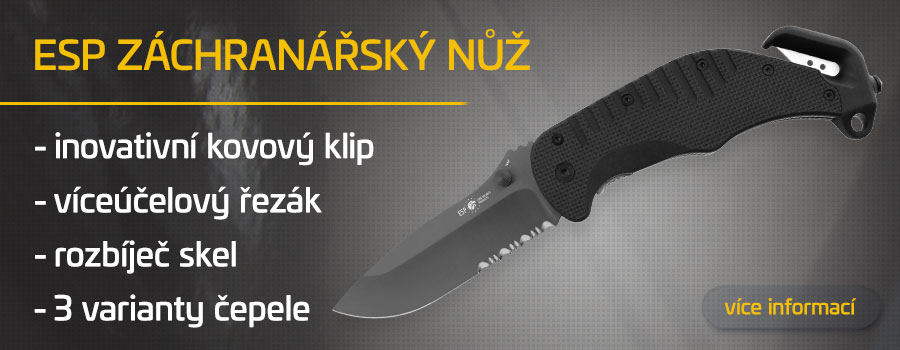 Záchranářské nože ESP zakoupíte v e-shopu Obrana.cz